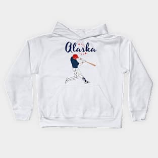 Alaska Baseball Kids Hoodie